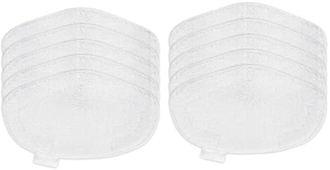 PAIHUIART 10 Washable Steam Mop Pads Replacement for Polti Vaporetto PAEU0332 Vacuum Cleaner, White (Color : White)