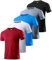 5 Pack Sport Tshirts Herren T-Shirt Schwarz Kurzarm Funktionsshirt Sport Shirt Schnelltrocknend Atmungsaktiv Sportshirt Sommer Outdoor Gym Workout Running Shirts Fitness Oberteil für Men 5P01-2XL