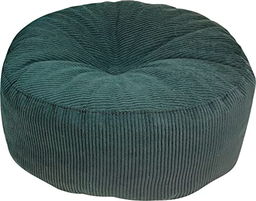 Fluss Schlaf Hocker Rundhocker Roller Cord 47x20 (dunkelgrün)