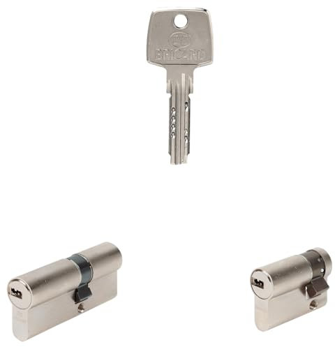 Pack de 2 cylindres Bricard Astral s'entrouvrant: 30+45 & 30+10 avec 6 clés.