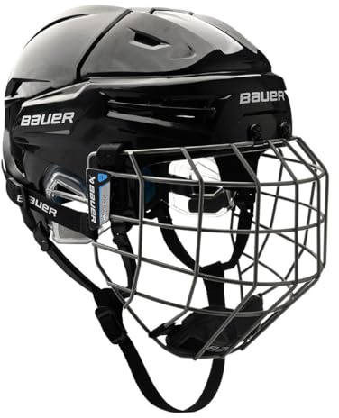 BAUER RE-AKT 65 Eishockeyhelm mit Gitter Kombo (Schwarz, S)