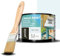 JOVIRA PINTURAS Pintura Tiza - Chalk Paint al Agua Mate + Pincel especial para madera. Renueva tus muebles con creatividad. (375 Mililitros, Verde Claro + Pincel)