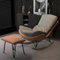 DELURA Kinderzimmer-Schaukelstuhl, Teddystoff Gepolsterter Glider-Rocker mit Hoher RüCkenlehne, für Kinderzimmer, Schlafzimmer (Color : C)