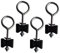 OFFSCH 4Pièces Lot de Vis Circulaires de Trampoline Accessoires Professionnels Remplaçables pour Trampoline Vis de Fixation Portable pour Trampoline