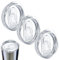 FTISSLY 3 Stück Travel Tumbler Deckel Ersatz 20oz Ersatzdeckel Cup deckel ersatz durchsichtig 590 ml Auslaufsicherer Deckel für Tumbler Kunststoff Glasdeckel Schiebedeckel für Mundglas Kühlbecher