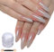 TQUXNGA White Chrome Nail Powder Shimmered Chrome Pigment Powder Mirrored Effect Nails Art Powder for Manicures Decorations