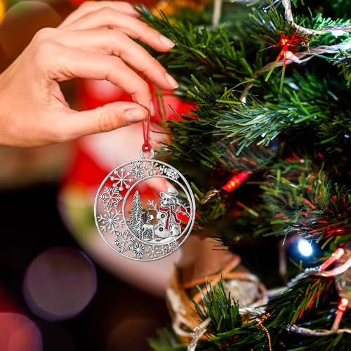 GEEHUA 2 adornos de Navidad, árbol de Navidad 2024, adorno de muñeco de nieve hecho a mano, decoración colgante para árboles de Navidad, decoración del hogar, vacaciones, fiesta, árbol de Navidad,