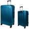 MY TRAVEL BAG Hartschalen-Koffer Reisekoffer ABS Koffer (Handgepäck-Mittel-Groß-Set) 4 Doppel-Rollen Trolley (Meeresblau, Mittlerer Koffer (65cm))