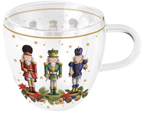 Ambiente Double-Walled Glass Tea Cup Nutcracker