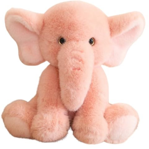 champracer Kuscheltier Elefant Plüsch Spielzeug Kinder Elefant Plüsch Puppe Baby Spielzeug und Plüschtier Elefant Kuscheltier, zum Spielen Geschenk Kuscheln Gemütliches Schmusetier (23 cm,Rosa)