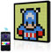 YedZen Cadre photo numérique LED Pixel Art, panneau d'affichage LED programmable RVB 32 x 32, connexion Bluetooth portable et contrôle par application, panneau de pixels LED pour réveil intelligent,