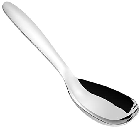 OFFSCH Stainless Steel Spoon Serving Spoons for Kitchen for Rice and Soup Serving and Practical