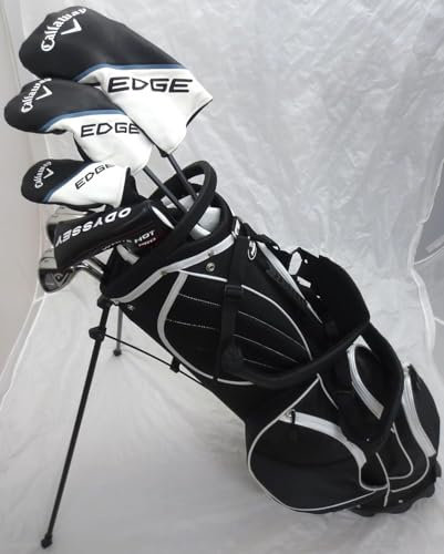 Herren Callaway Komplett-Set von Golfschlägern, Holz, Hybrid, Eisen, Sandkeil, Odyssey, Putter-Ständer, Tasche, regulärer Flex