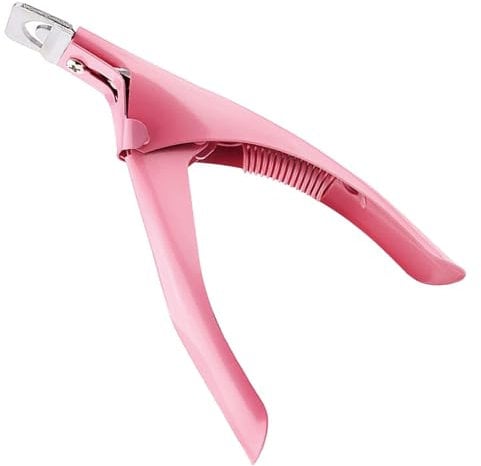 Nail Clippers for Acrylic Nails, Pink Acrylic Nail Clippers, Stainless Acrylic Nail Cutter, Precise and Durable Nail Tip Cutter, Professional Nail Art Manicure Tool, for False Nails and Tips