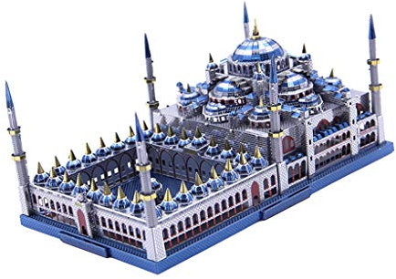 TQVLNMCR 1:680 3D Metallkunst-Skulptur-Modellbausätze - Blaue Moschee