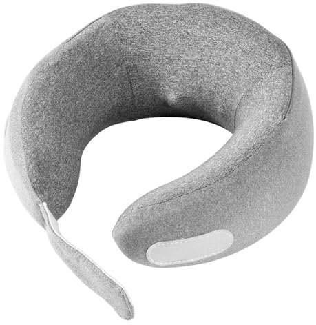 SOONHUA Wiederaufladbares elektrisches Nackenmassagegerät mit Wärme und 2 Modi, tragbares Nackenmassagegerät mit 3D-Tiefengewebe Kneten zur Schmerzlinderung zu Hause, Auto, Büro