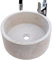 Pileta de Hormigón Bubión - Lavabo Redondo de Baño 38X15 cm - Estilo Industrial - Prefabricado de Cemento - Diseño Moderno para Baños Contemporáneos