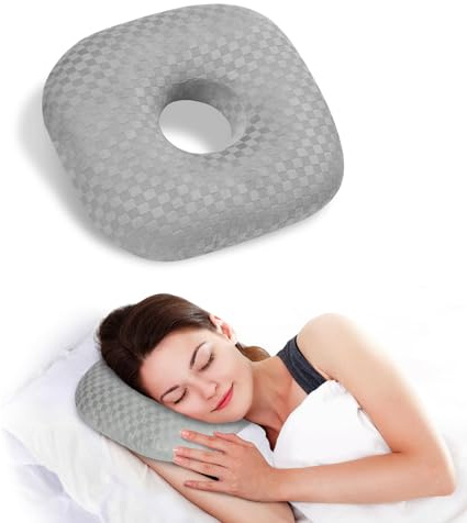 Babyezz Eine Seitlich Gelockte Schläfe, Die Auf Eine Entzündete Schläfe und Entzündete Ohren Passt, Eine Baumwolle und Polyester Entsprechend Verstellt (Grau)