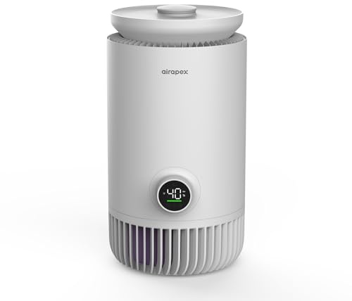 Humidifier and Air Purifier in One, Air Purifier and Evaporative Humidifier Combo for Home, 26dB Quiet Air Cleaner Remove Pets Dust Dander Hair Allergy Pollen Smoke Smell for Room