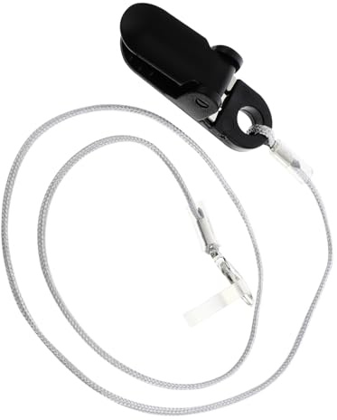 SOESFOUFU Anti Verlust Halteband für Hörgerät mit Nylon und Silikon Einseitige Befestigung für Ältere Menschen Weißes Kabel mit Einfachem Clip zum Schutz vor Verlust