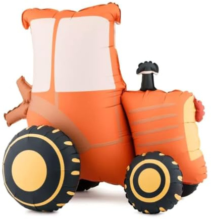Gleemix XL Stehend Traktor Luftballon, 62x54cm Trecker Folienballon | Traktor Deko Ballon, Trecker Folienballon für Bauernhof Geburtstag Deko