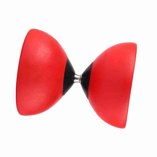 TYTOGE Yoyo Chinois, Diabolo à Triple Roulement avec Bâtons Colorés pour Joueurs Débutants et Intermédiaires (Rouge)
