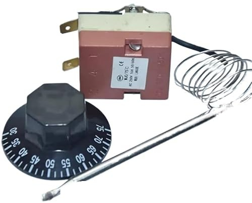 Chauffe-eau électrique 30-75°, chaudière 30-110°, four 50-300°, thermostat à bouton réglable, 1 pièce(30-75)