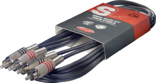 Stagg 25018290 Twin-Kabel (60 cm, Stecker-auf-Stecker)