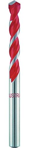 alpen Hartmetall-Mehrzweckbohrer Profi Multicut mit zylindrischem Schaft, kurz, Durchmesser 6.5 mm, L1 100 mm, L2 54 mm, 17200650100