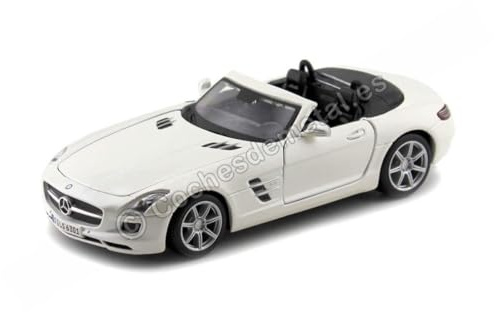 Maisto 31272 - Modellauto 1:24 Mercedes SLS AMG Roadster, diamantweiß