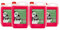 Set de 4 Garrafas anticongelante Orgánico de 5 Litros, Rosa Invierno 50% / -34°C, 4 UDS / 20L
