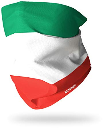 Ruffnek FLAG OF ITALY/Bandiera d'Italia/il Tricolore Multifunctional Headwear Neck warmer, Snood tube - One Size