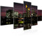 Runa Art - Bilder Frankfurt am Main 200 x 100 cm 5 Teilig XXL Wanddekoration Design Schwarz 600851a