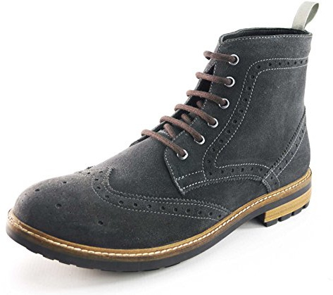 Frank James Hackney Grey Suede UK 7