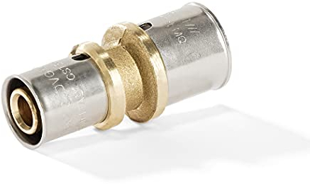 H2O-Flex® Pressfitting - Kupplung reduziert 32 x 3,0mm - 20 x 2,0mm für Verbundrohr DVGW Aluverbund - Rohr Mehrschichtverbundrohr