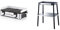 WMF Lono Master/parrilla eléctrica, con soporte, 2400 W, 2 superficies de parrilla ajustables por separado, resistente a la intemperie, cromargan mate/plata