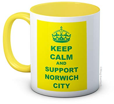 Keep Calm and Support Norwich City Tasse à café en céramique
