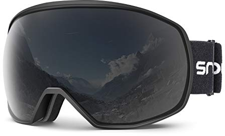 Skibrille Damen und Herren Snowboardbrille Doppel-Objektiv OTG UV400 Schutz Anti-Beschlag Winddicht Ski Schutzbrille Helmkompatibel für Skifahren Motorrad Fahrrad Skaten