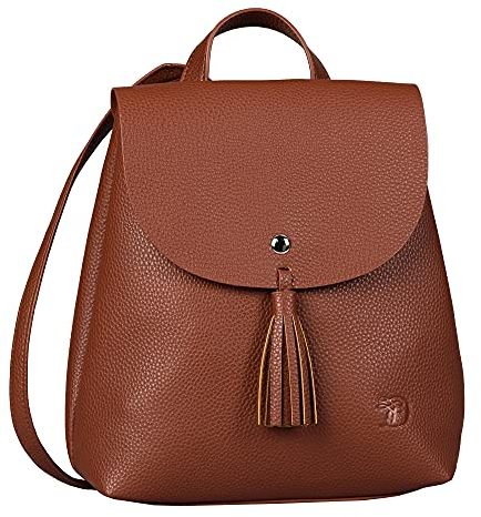 Denim TOM TAILOR bags - Womenswear IDA Damen Rucksack S, cognac, 24x10,5x25