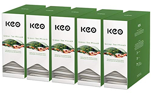 Keo Teachamp Kuvert Gr?ner Tee Pfirsich / 5er Pack