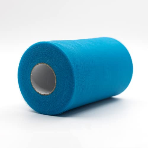 91m x 15 cm! Tüll Roll Spool Stoff für Handwerk Dekorationen Tutu Hochzeiten Kostüme Röcke Partys Geschenk Schleife Babyparty, viele Farben erhältlich. (Tiefe Seeblau)