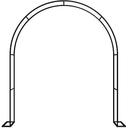 Vetris Tonnelle de Jardin en métal, Arceau de Jardin Solide, Arche à rosiers, Arcade De Jardin Treillis pour Plantes grimpantes, Roses, vignes, pergola en Fer, Support pour Plantes de fête de Mariage