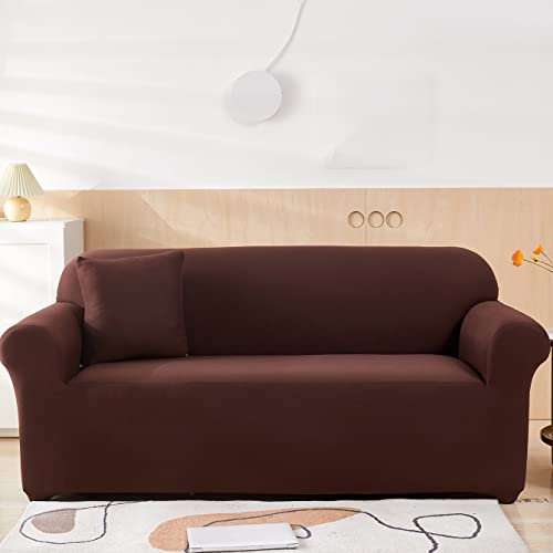 BOLUXIU Sofabezug, Stretch Sofabezug 1/2/3/4 Sitz Sofabezug Anti-Haustierkratzer Sofabezug passend für Sofas mit Armlehnen (Zwei für L-förmige Ecksofas)