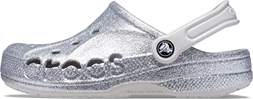 Crocs Unisex-Erwachsene Baya Clogs, Silber Glitter, 41/42 EU