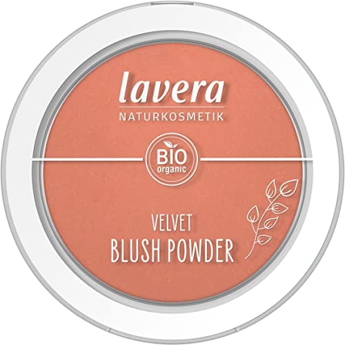lavera Velvet Blush Powder -Rosy Peach 01- apricot - Bio-Mandelöl & Vitamin E - matt - Samtige Textur (1 x 5g)