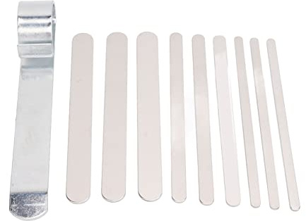 Stahlarmband Biegestab Kit, Hochfestes Armband Biegewerkzeug aus Legiertem Stahl mit 9 Aluminiumstangen Armbandbiegern Zum Stanzen und DIY Armbandherstellung