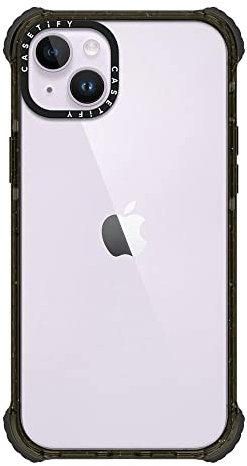 CASETiFY Ultra Impact iPhone 14 Plus Case [5x Military Grade Drop Tested / 11.5ft Drop Protection] - Glossy Black