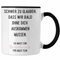 Trendation - Schwer Zu Glauben Tasse Geschenk zum Abschied Jobwechsel Neuer Job Geschenkidee (Schwarz)
