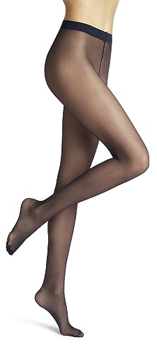 FALKE Women's Pure Matt 20 DEN W Ti Sheer Plain Tights 1 Pair, Blue Classyblue 6619, S-M