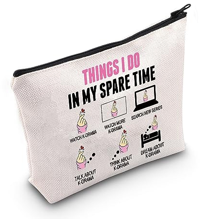 MYSOMY K-Drama Lover Gift K-Drama Merchandise Korean Drama Fan Gift K-Drama Girl Makeup Bag, UK K-Drama Tasche, Einheitsgröße, Kulturbeutel